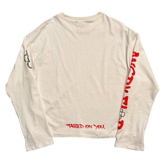 MILITARY LONG SLEEVE TEE - WHITE