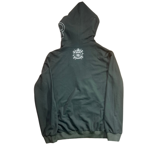 RHINESTONE ZIP HOODIE