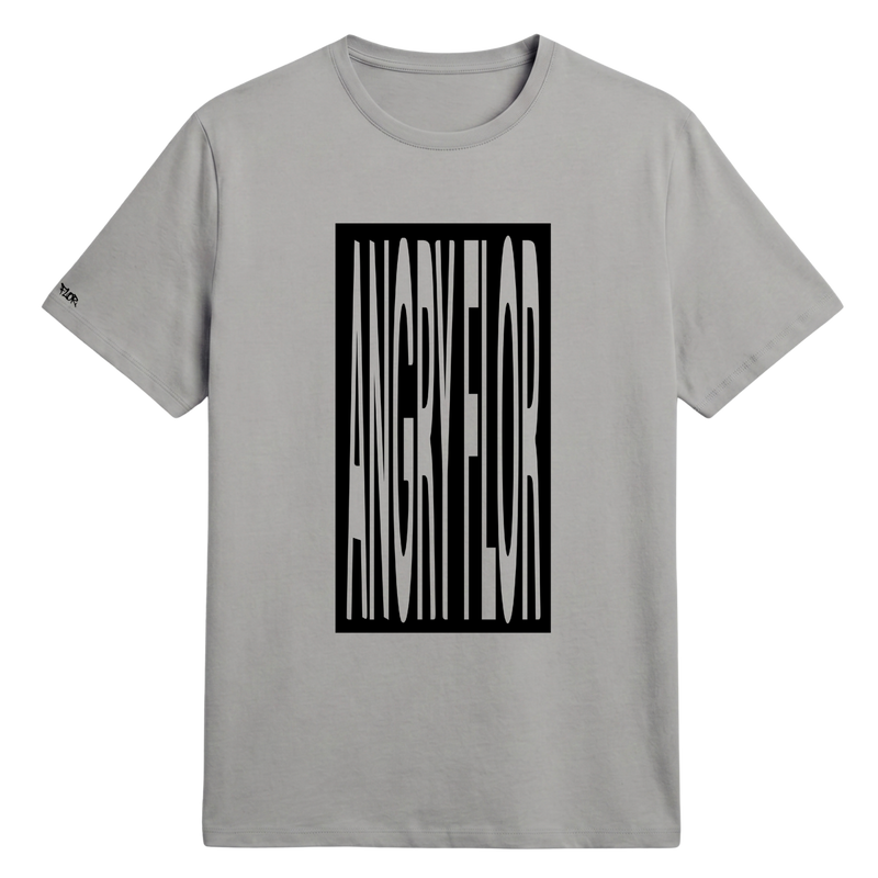 ANGRY FLOR MELT TEE - GREY