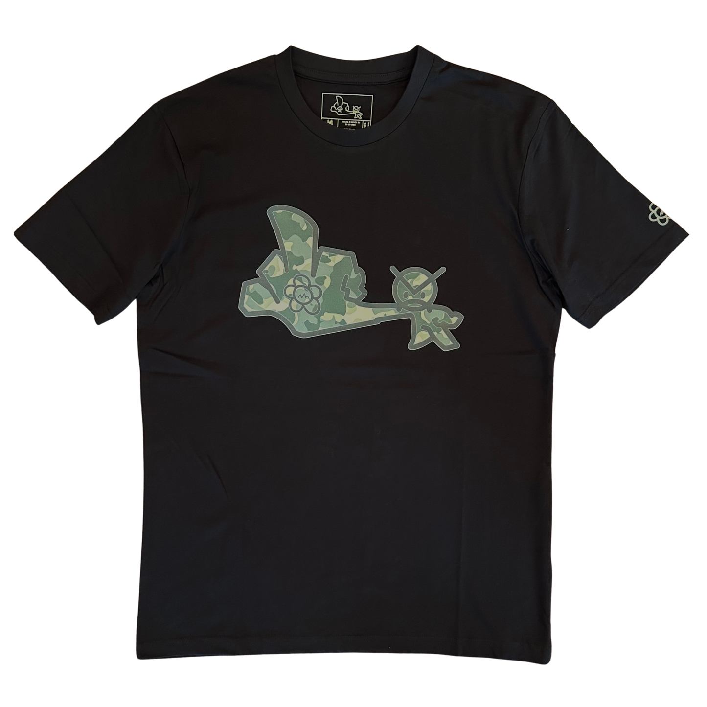 DRIPKO CAMOUFLAGE TEE - BLACK