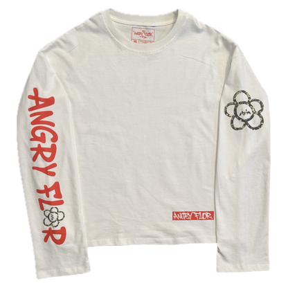 MILITARY LONG SLEEVE TEE - WHITE