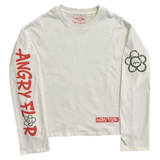 MILITARY LONG SLEEVE TEE - WHITE
