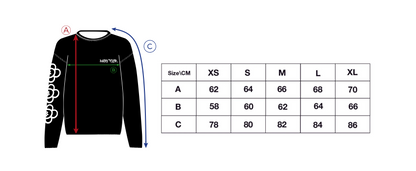 ANGRY FLOR LONG SLEEVE TEE- BLACK