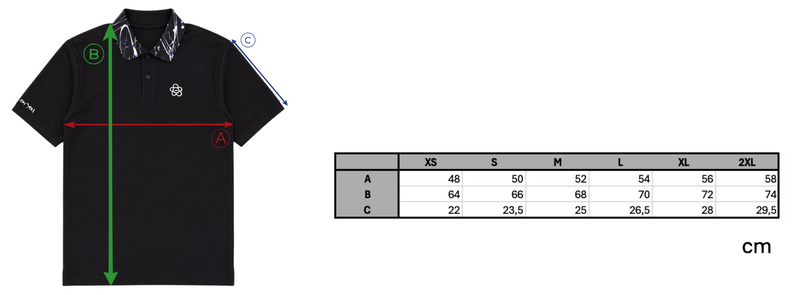 HANDMADE POLO size chart