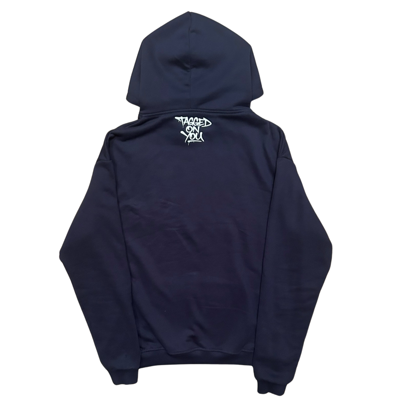 ANGRY FLOR HOODIE I - BLUE