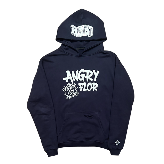 ANGRY FLOR HOODIE I - BLUE