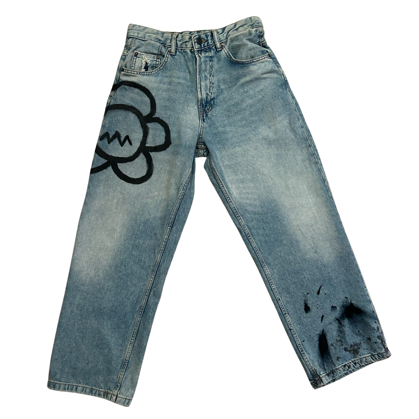 PAINTED BAGGY JEAN 1/1