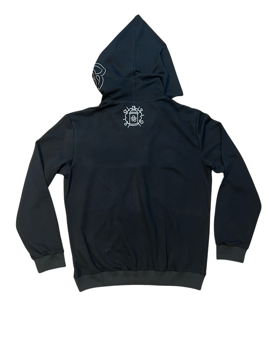 RHINESTONE ZIP HOODIE