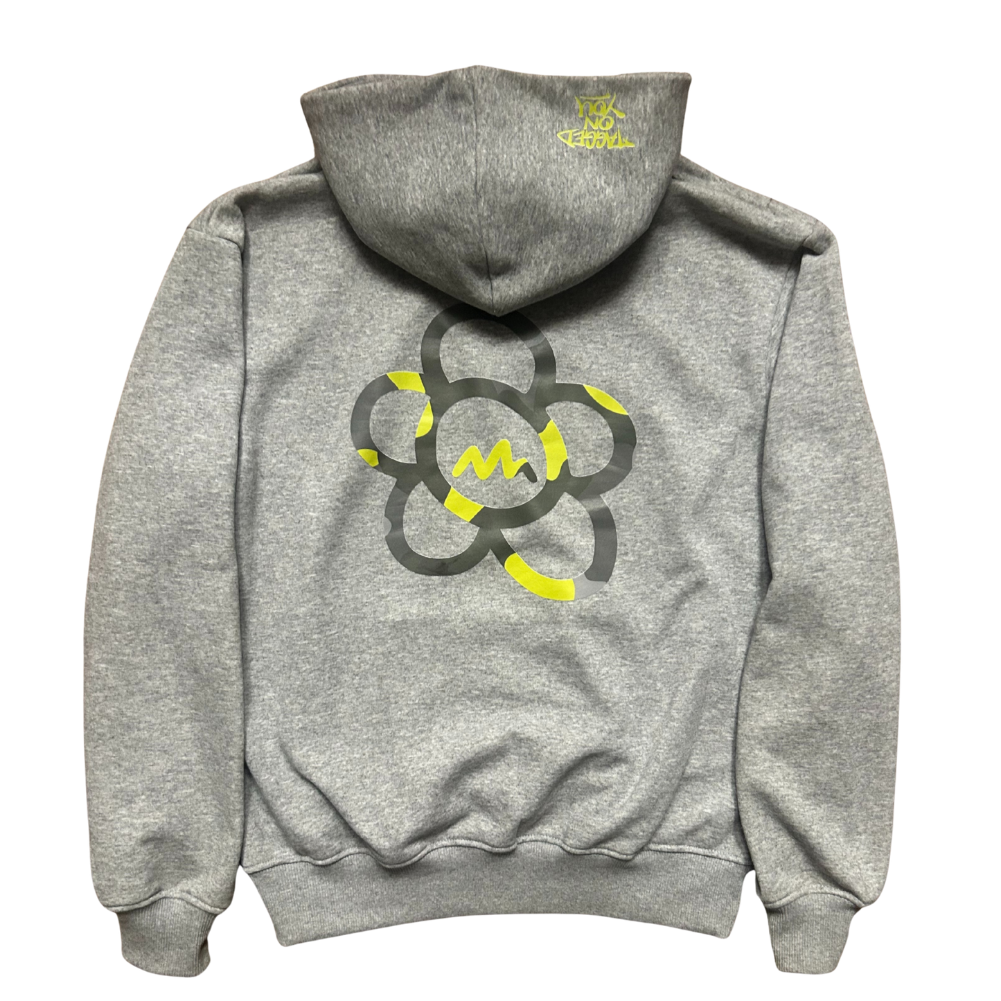 ANGRY FLOR HOODIE - GREY