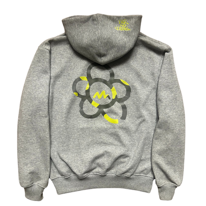 ANGRY FLOR HOODIE - GREY