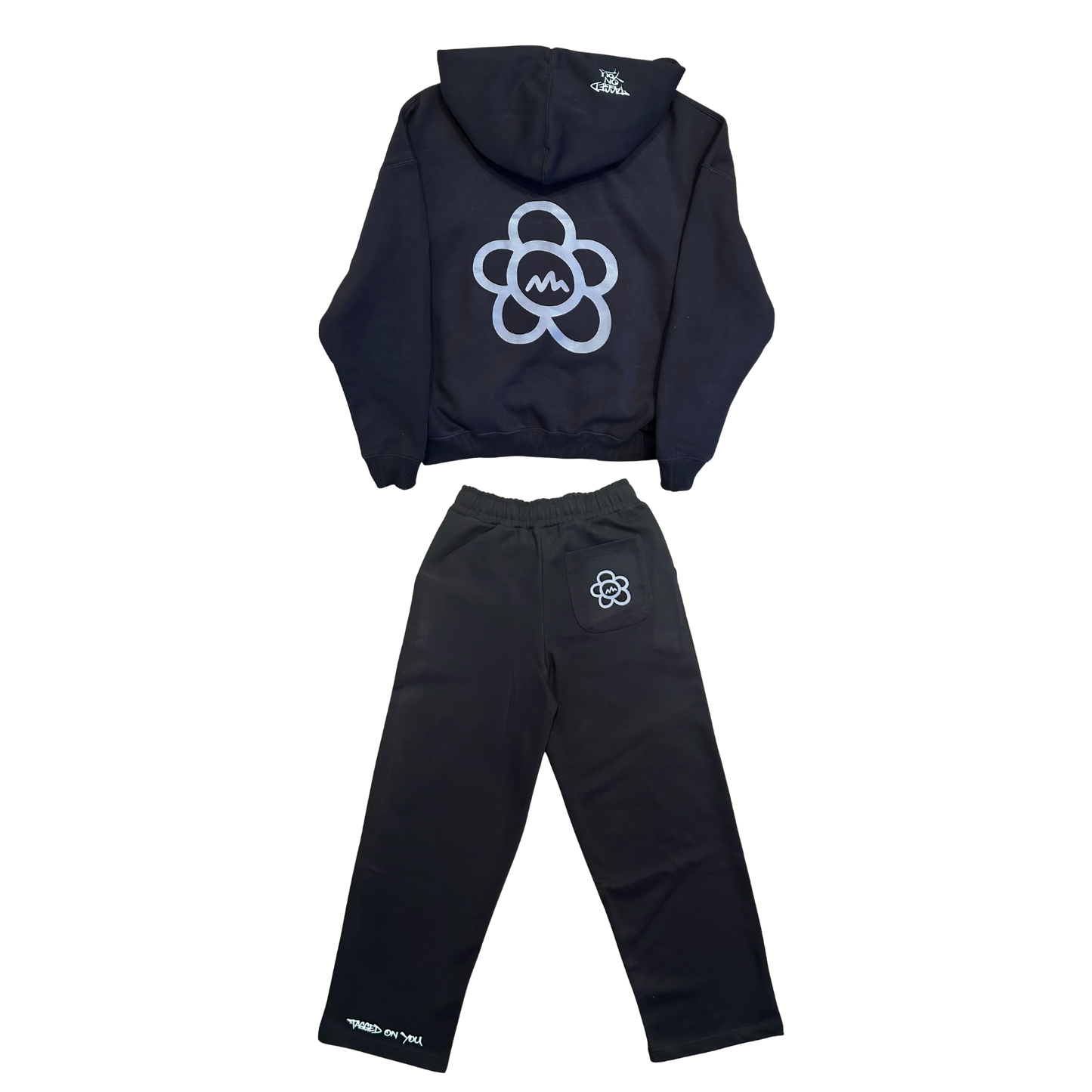 ANGRY FLOR TRACKSUIT - BLACK