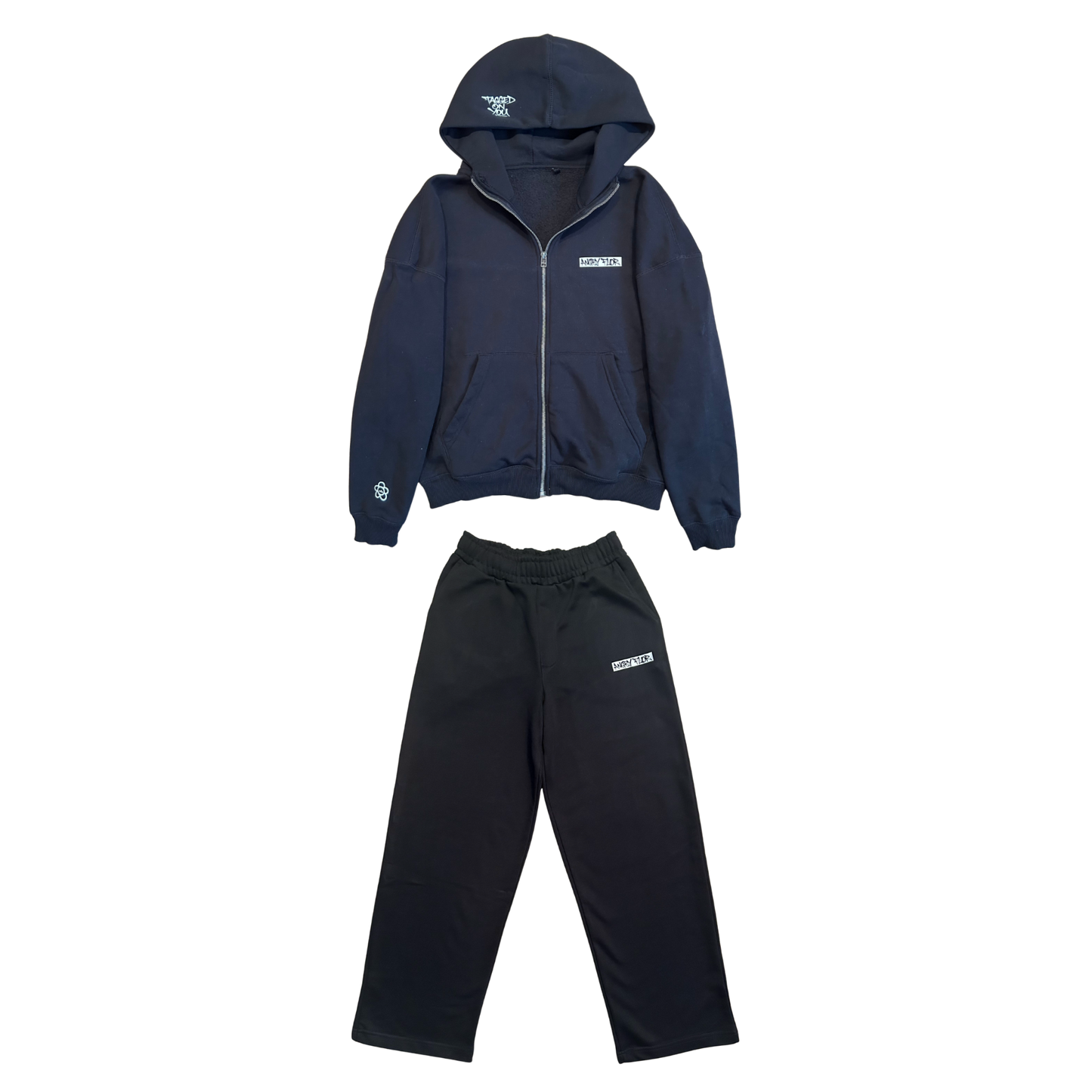 ANGRY FLOR TRACKSUIT - BLACK