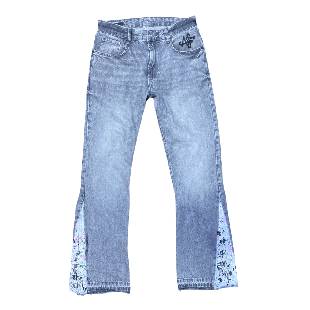 PAINTED DENIM PANTS