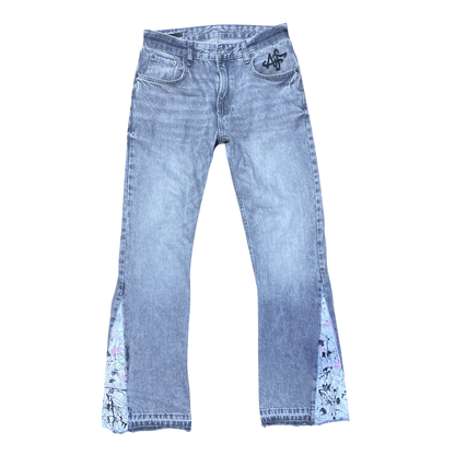 PAINTED DENIM PANTS