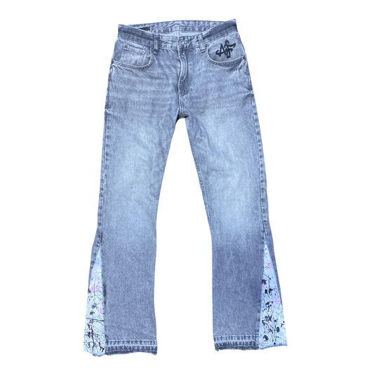 PAINTED DENIM PANTS