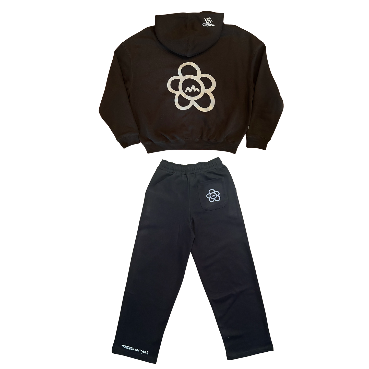 ANGRY FLOR TRACKSUIT - BLACK