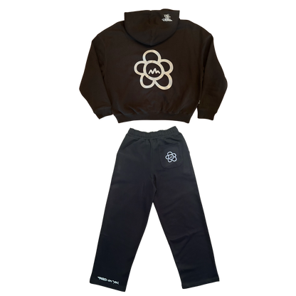 ANGRY FLOR TRACKSUIT - BLACK