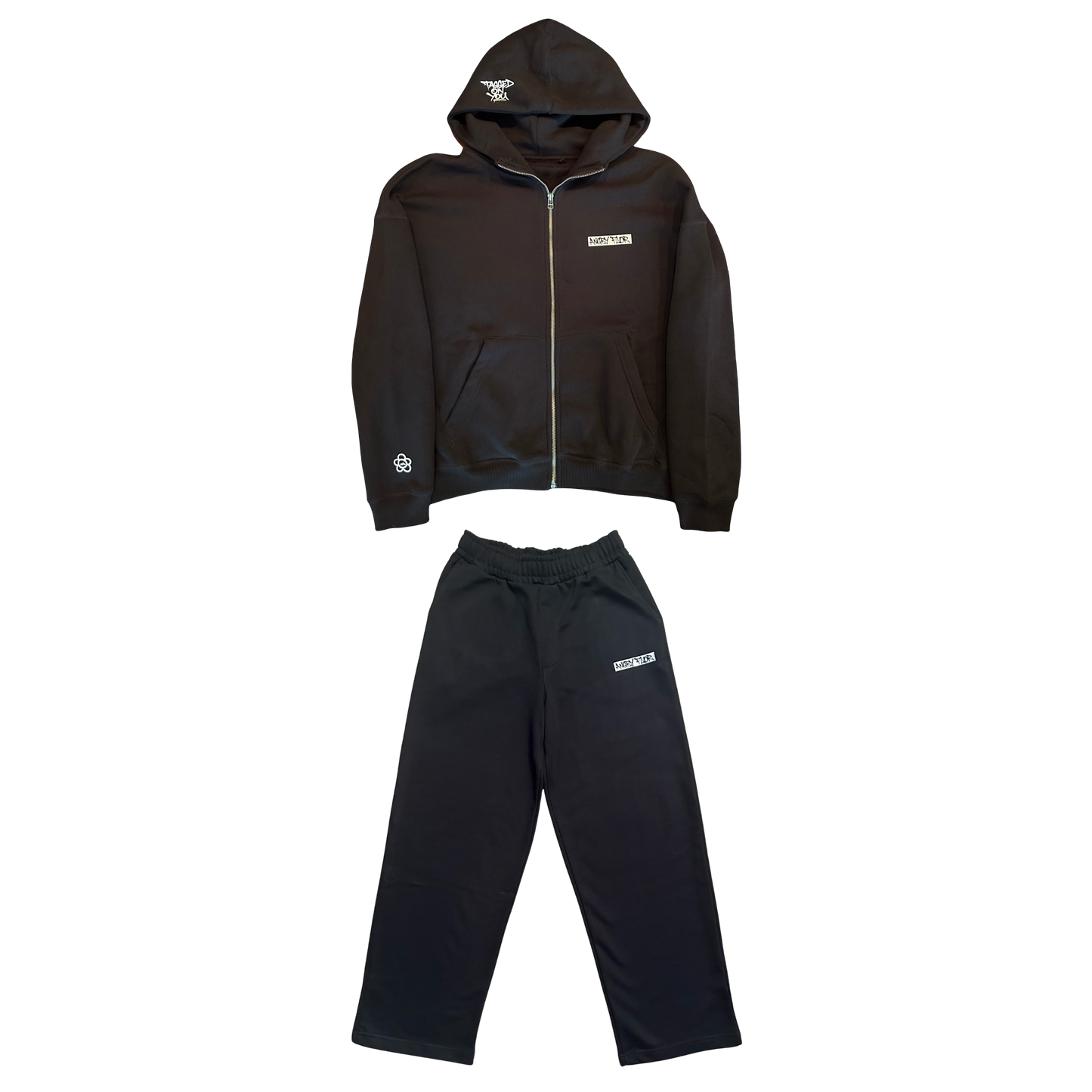 ANGRY FLOR TRACKSUIT - BLACK