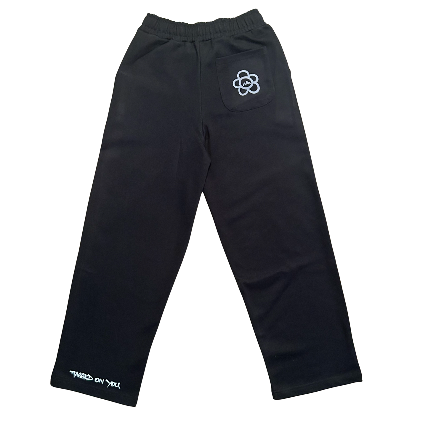 ANGRY FLOR FLARED PANTS - BLACK