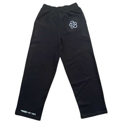 ANGRY FLOR FLARED PANTS - BLACK